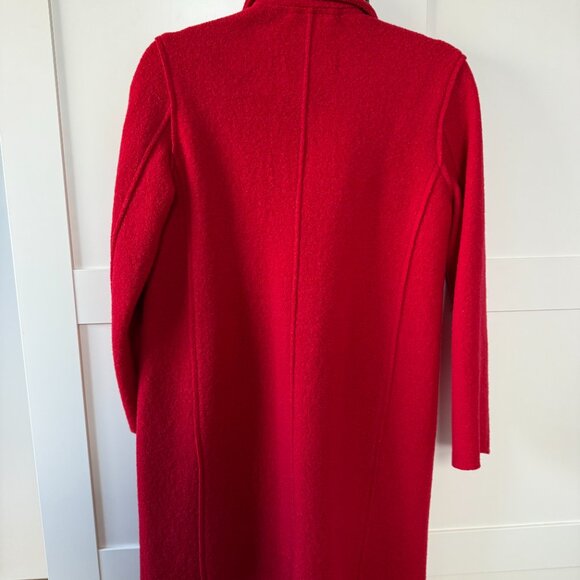 J. Crew Daphne Boiled Wool Topcoat in Red - Picture 5 of 5